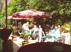 Erholung im Biergarten des Restaurant bei Stuttgart